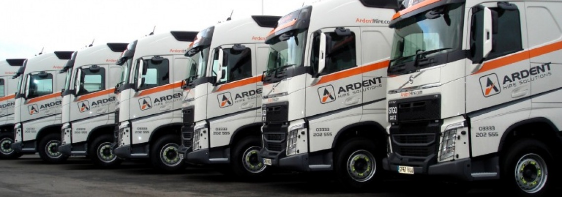 Ardent Hire Solutions strengthens its UK coverage with a new fleet of Volvo trucks