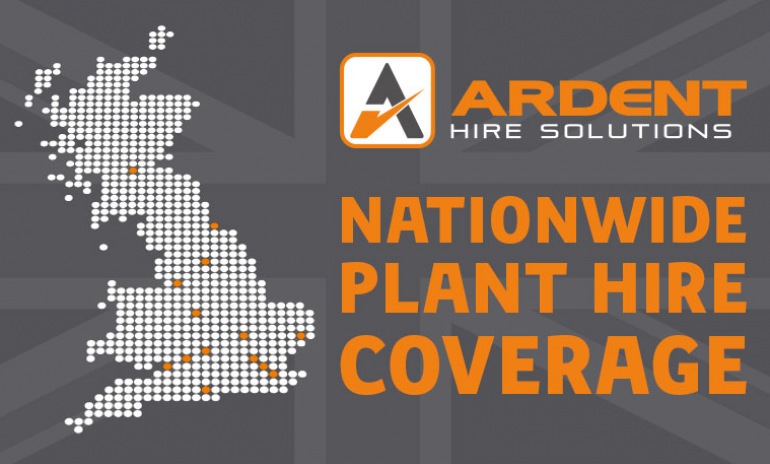 Nationwide Plant Hire Coverage with Ardent