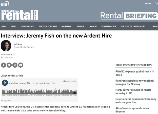 IRN Interview: Jeremy Fish on the new Ardent Hire