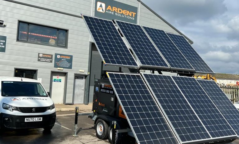 Solar-hybrid generators for hire