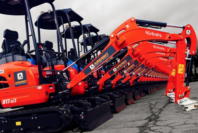 Ardent Hire Mini Excavators