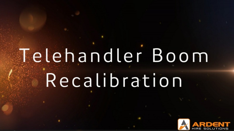 Telehandler Boom Recalibration Check